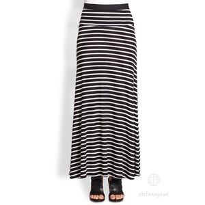Bcbgmaxazria blue striped maxi skirt xxs